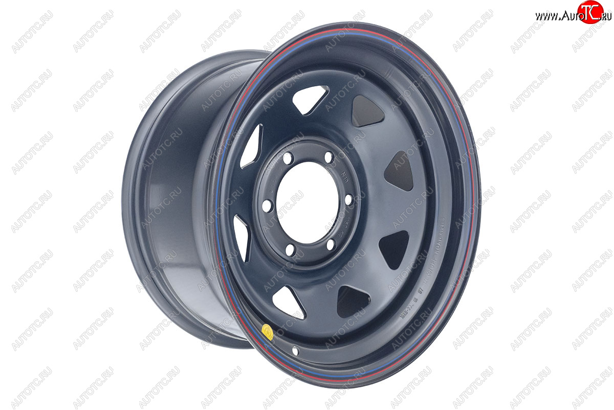 6 999 р. Штампованый диск OFF-ROAD Wheels (усиленный, треугольник мелкий) 8.0x16   (Цвет: черный)  с доставкой в г. Воронеж