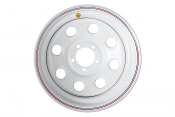 8 449 р. Штампованый диск OFF-ROAD Wheels (усиленный, круг) 8.0x17   (Цвет: белый)  с доставкой в г. Воронеж. Увеличить фотографию 2