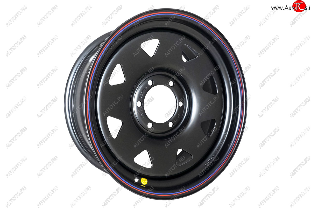 9 999 р. Штампованый диск OFF-ROAD Wheels (стальной усиленный, треугольник - черный). 8.0 x 18    с доставкой в г. Воронеж