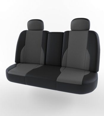 6 549 р. Чехлы для сидений Lord Autofashion Вегас (экокожа)  Лада Калина ( 1118,  1117,  1119,  2192) (2004-2018) седан, универсал, хэтчбек (Черный, вставка серая)  с доставкой в г. Воронеж. Увеличить фотографию 2