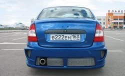 9 799 р. Задний бампер E4 Лада Калина 1118 седан (2004-2013) (Неокрашенный)  с доставкой в г. Воронеж. Увеличить фотографию 4