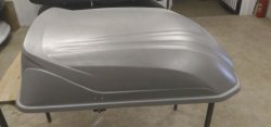 12 999 р. Багажный бокс YUAGO Lite (250 л/110x84x33 см, одностороннее открытие) на крышу Lifan 630 (2013-2014) (Черный цвет)  с доставкой в г. Воронеж. Увеличить фотографию 9