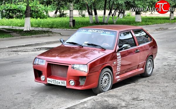 9 599 р. Передний бампер Миллер-2  Лада 2108 - 21099 (Неокрашенный)  с доставкой в г. Воронеж