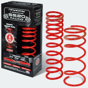 Пружины задние заниженные SS20 Racing Лада 2109 (1987-2004) (Переменный шаг витка -70 мм)