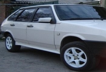 619 р. Пороги накладки Лапша под резинку Лада 2109 (1987-2004) (Неокрашенные)  с доставкой в г. Воронеж. Увеличить фотографию 2