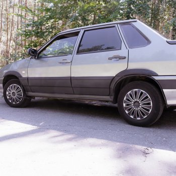 679 р. Пороги накладки Autodemic Лапша Лада 21099 (1990-2004) (Текстурная поверхность)  с доставкой в г. Воронеж. Увеличить фотографию 9