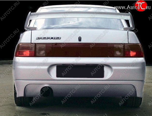 5 149 р. Накладка на задний бампер Infiniti Лада 2110 седан (1995-2007) (Неокрашенная)  с доставкой в г. Воронеж