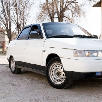 699 р. Пороги накладки Autodemic (Лапша c cеткой) Лада 2110 седан (1995-2007)  с доставкой в г. Воронеж. Увеличить фотографию 8