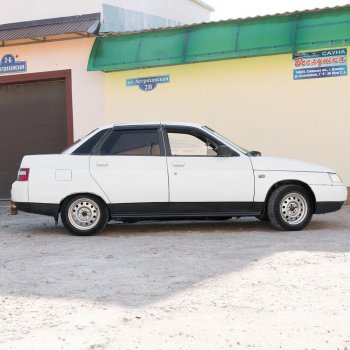 679 р. Пороги накладки Лапша Autodemic Лада 2110 седан (1995-2007)  с доставкой в г. Воронеж. Увеличить фотографию 2