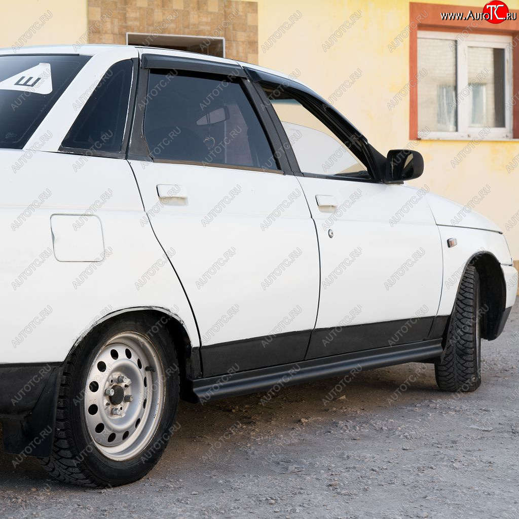 679 р. Пороги накладки Лапша Autodemic Лада 2110 седан (1995-2007)  с доставкой в г. Воронеж