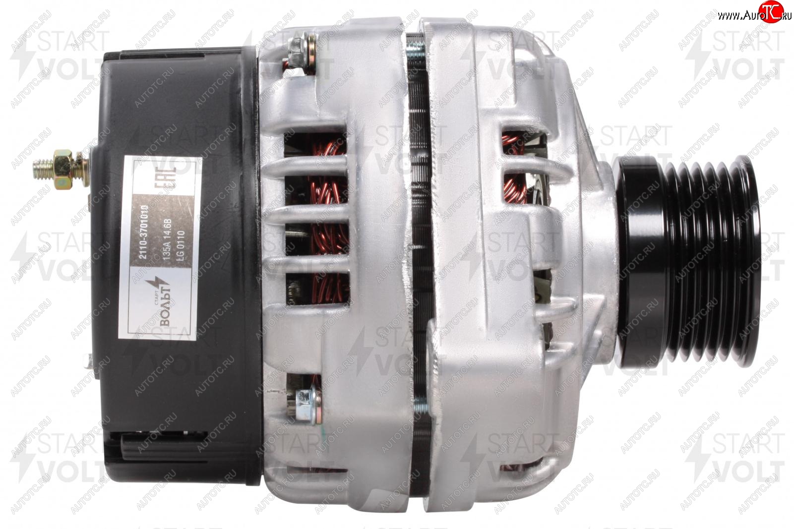 5 299 р. Генератор (135A / 14В) (1.5i/1.6i) START VOLT Лада Приора 2172 хэтчбек дорестайлинг (2008-2014)  с доставкой в г. Воронеж