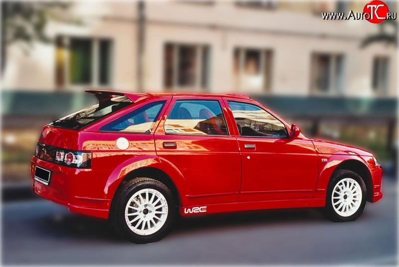 6 999 р. Задний бампер WRC Evo  Лада 2112 (1999-2009) хэтчбек, купе (Неокрашенный)  с доставкой в г. Воронеж