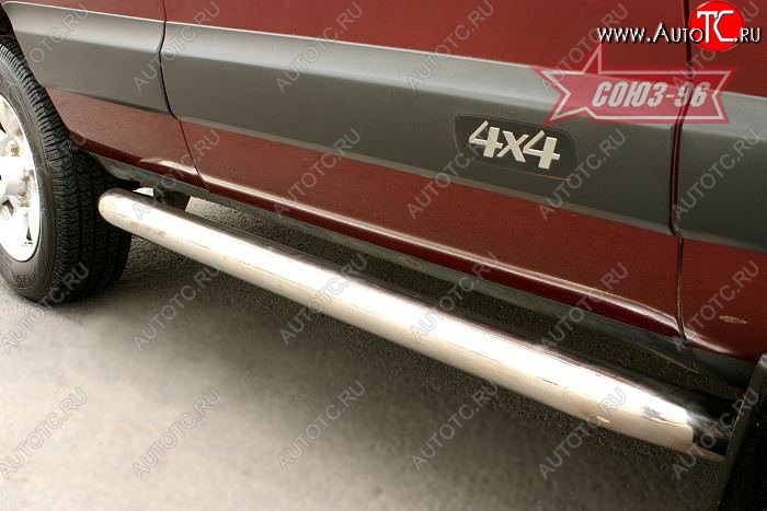 20 879 р. Защита порогов Souz-96 (d76) Chevrolet Niva 2123 дорестайлинг (2002-2008)  с доставкой в г. Воронеж