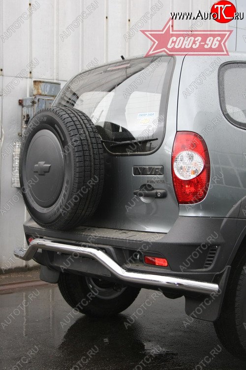 7 199 р. Защита заднего бампера Souz-96 v1 (d60) Chevrolet Niva 2123 рестайлинг (2009-2020)  с доставкой в г. Воронеж
