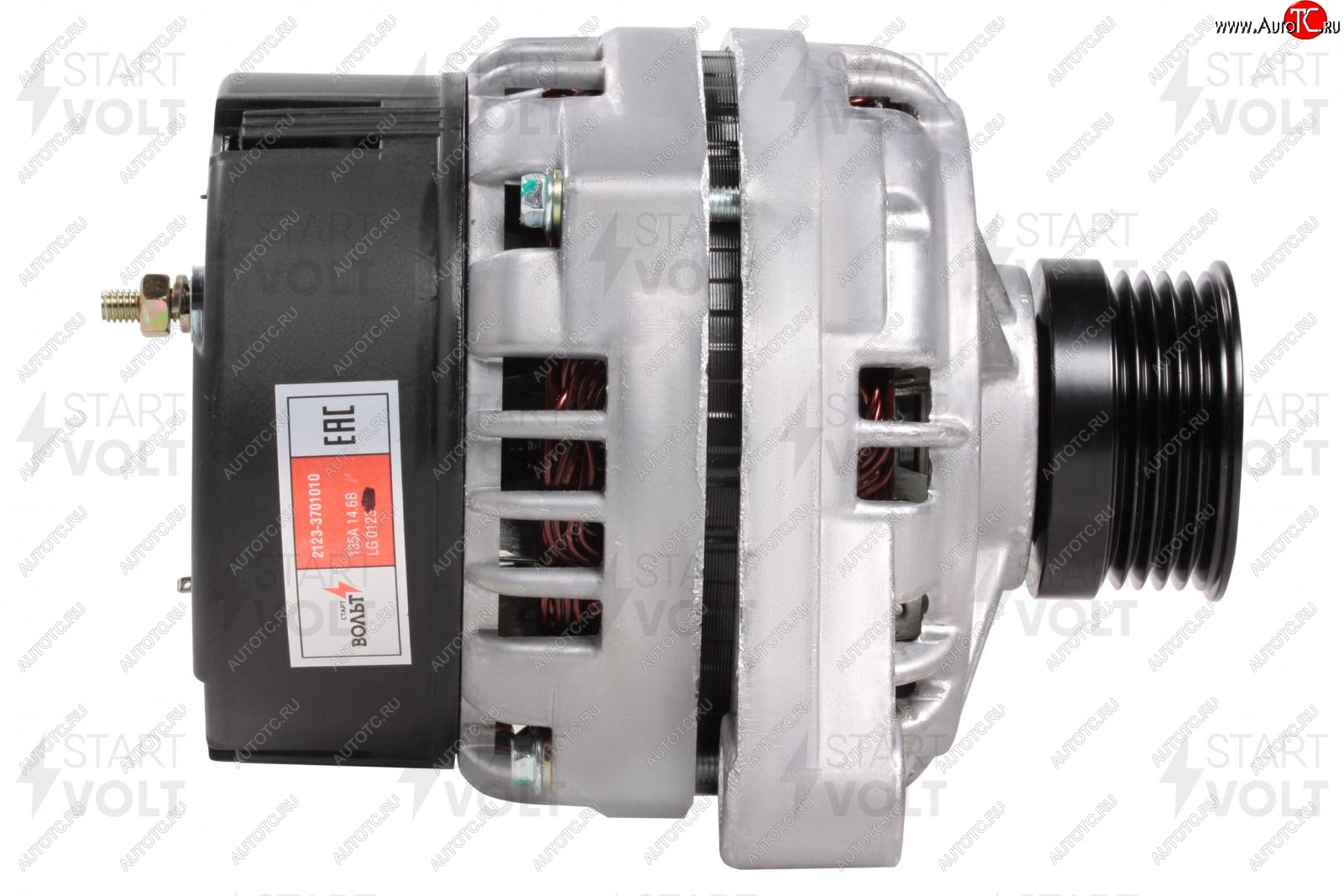 5 499 р. Генератор (135A / 14В) (1.7i) START VOLT Лада Нива Трэвел (212300-80) (2021-2025)  с доставкой в г. Воронеж