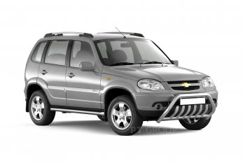 5 789 р. Рейлинги Petroil Tuning Комфорт  Chevrolet Niva  2123 (2009-2020), Лада 2123 (Нива Шевроле) (2002-2021), Лада Нива Трэвел (2021-2025) (Серебристый муар)  с доставкой в г. Воронеж. Увеличить фотографию 3