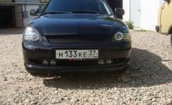 3 599 р. Накладка переднего бампера LS Лада Приора 2172 хэтчбек дорестайлинг (2008-2014) (Неокрашенная)  с доставкой в г. Воронеж. Увеличить фотографию 12
