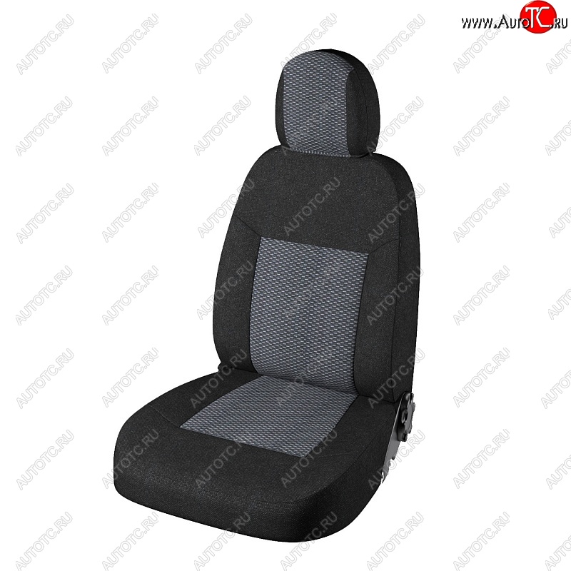 3 799 р. Чехлы для сидений Lord Autofashion Стандарт Плюс (жаккард)  Лада Приора  2170 (2013-2018) седан рестайлинг (Чёрный, вставка Ёж Белый)  с доставкой в г. Воронеж