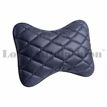 999 р. Подушка-косточка Lord Autofashion Байрон (экокожа, 2 шт.)   (Черный, строчка черная)  с доставкой в г. Воронеж. Увеличить фотографию 2