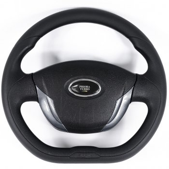 3 389 р. Рулевое колесо Turbo (Ø360 мм)  Лада Приора ( 2170,  2171,  2172,  21728) (2007-2018) седан дорестайлинг, универсал дорестайлинг , хэтчбек дорестайлинг, купе дорестайлинг, купе рестайлинг, седан рестайлинг, универсал рестайлинг, хэтчбек рестайлин (Карбон)  с доставкой в г. Воронеж. Увеличить фотографию 5