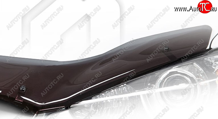 1 899 р. Дефлектор капота CA-Plastic  Лада Нива Трэвел (2021-2025) (212300-80) (Classic полупрозрачный, Без надписи)  с доставкой в г. Воронеж