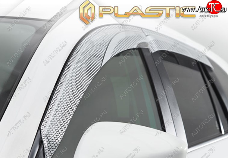 2 159 р. Дефлектора окон CA-Plastic  Лада Нива Трэвел (2021-2025) (212300-80) (Серия Art серебро, Без хром молдинга)  с доставкой в г. Воронеж