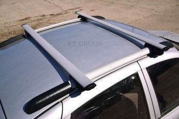 6 329 р. Рейлинги Petroil Tuning Комфорт Лада Гранта 2191 лифтбэк дорестайлинг  (2013-2017) (Серебристый муар)  с доставкой в г. Воронеж. Увеличить фотографию 4