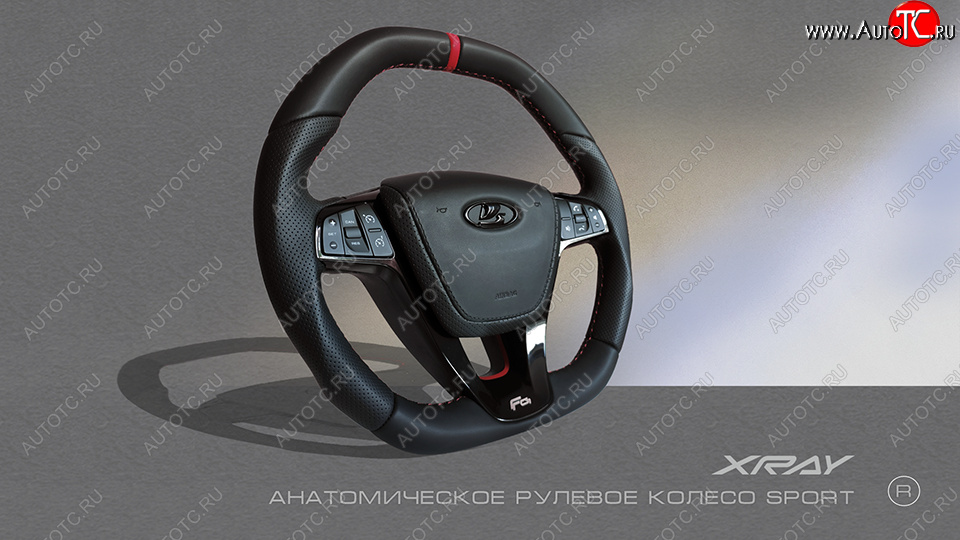 19 399 р. Анатомическое рулевое колесо SPORT  Лада XRAY - Ларгус (С подогревом, На базе руля клиента)  с доставкой в г. Воронеж
