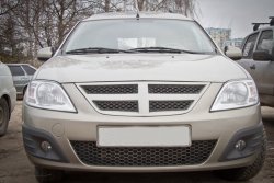 1 549 р. Решётка радиатора Shark Артформ Лада Ларгус дорестайлинг R90 (2012-2021) (Окрашенная)  с доставкой в г. Воронеж. Увеличить фотографию 3