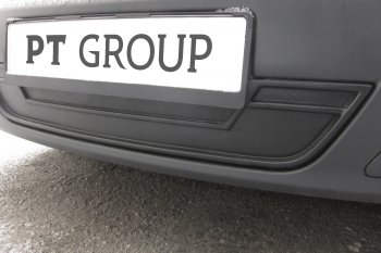 959 р. Зимняя заглушка решетки переднего бампера Petroil Tuning Лада Ларгус дорестайлинг R90 (2012-2021) (Тисненый пластик (шагрень))  с доставкой в г. Воронеж. Увеличить фотографию 4