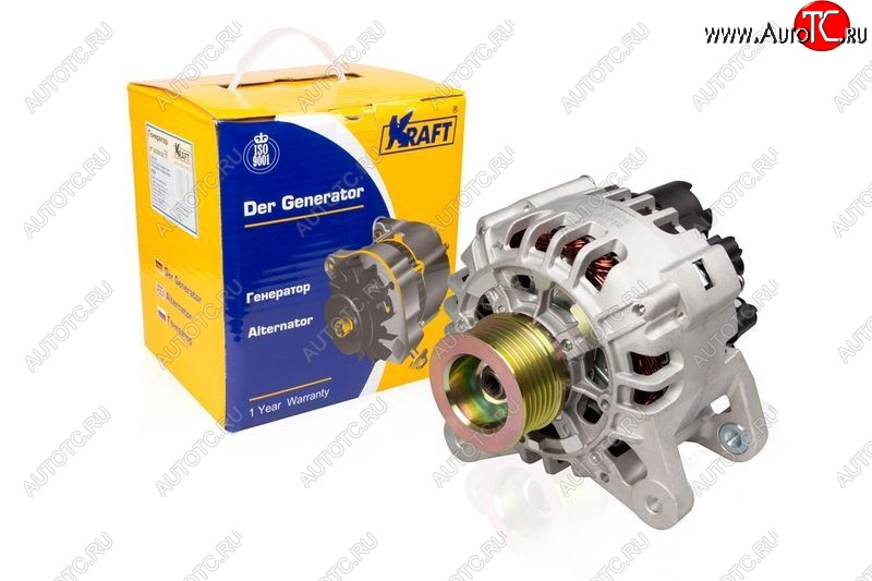 8 999 р. Генератор (100A) (1.6 8v) KRAFT Renault Sandero (BS) (2009-2014)  с доставкой в г. Воронеж