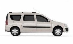 16 469 р. Защита порогов из трубы Ø51 Petroil Tuning  Лада Ларгус (2012-2025) дорестайлинг R90, рестайлинг R90 (Нержавеющая полированная сталь)  с доставкой в г. Воронеж. Увеличить фотографию 2