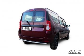 5 669 р. Защита заднего бампера Arbori (нержавейка, 1 труба d42 mm). Лада Ларгус дорестайлинг R90 (2012-2021)  с доставкой в г. Воронеж. Увеличить фотографию 2