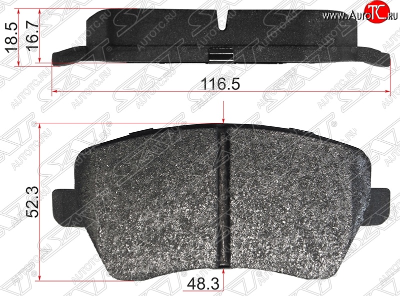 989 р. Колодки тормозные SAT (передние)  Nissan Almera  G15 (2012-2019), Nissan Micra  K12 (2002-2005), Nissan Note  1 (2004-2008), Nissan Tiida ( 1 хэтчбэк,  1 седан,  1 хэтчбек) (2004-2014), Renault Clio ( KR,  CR,  BR) (2005-2013), Renault Duster  HS (2010-2015), Suzuki Swift  ZC72S (2010-2016), Лада Веста  2180 (2015-2025), Лада Ларгус (2012-2025)  с доставкой в г. Воронеж