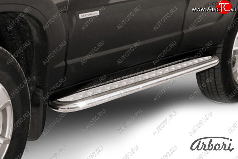25 999 р. Порожки для ног Arbori (нержавейка, алюмиий, d57)  Chevrolet Niva  2123 (2009-2020), Лада 2123 (Нива Шевроле) (2009-2021)  с доставкой в г. Воронеж