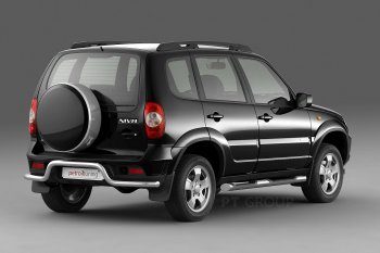 11 099 р. Защита заднего бампера Petroil Tuning Волна (d63)  Chevrolet Niva  2123 (2009-2020), Лада 2123 (Нива Шевроле) (2009-2021) (Нержавеющая полированная сталь)  с доставкой в г. Воронеж. Увеличить фотографию 2