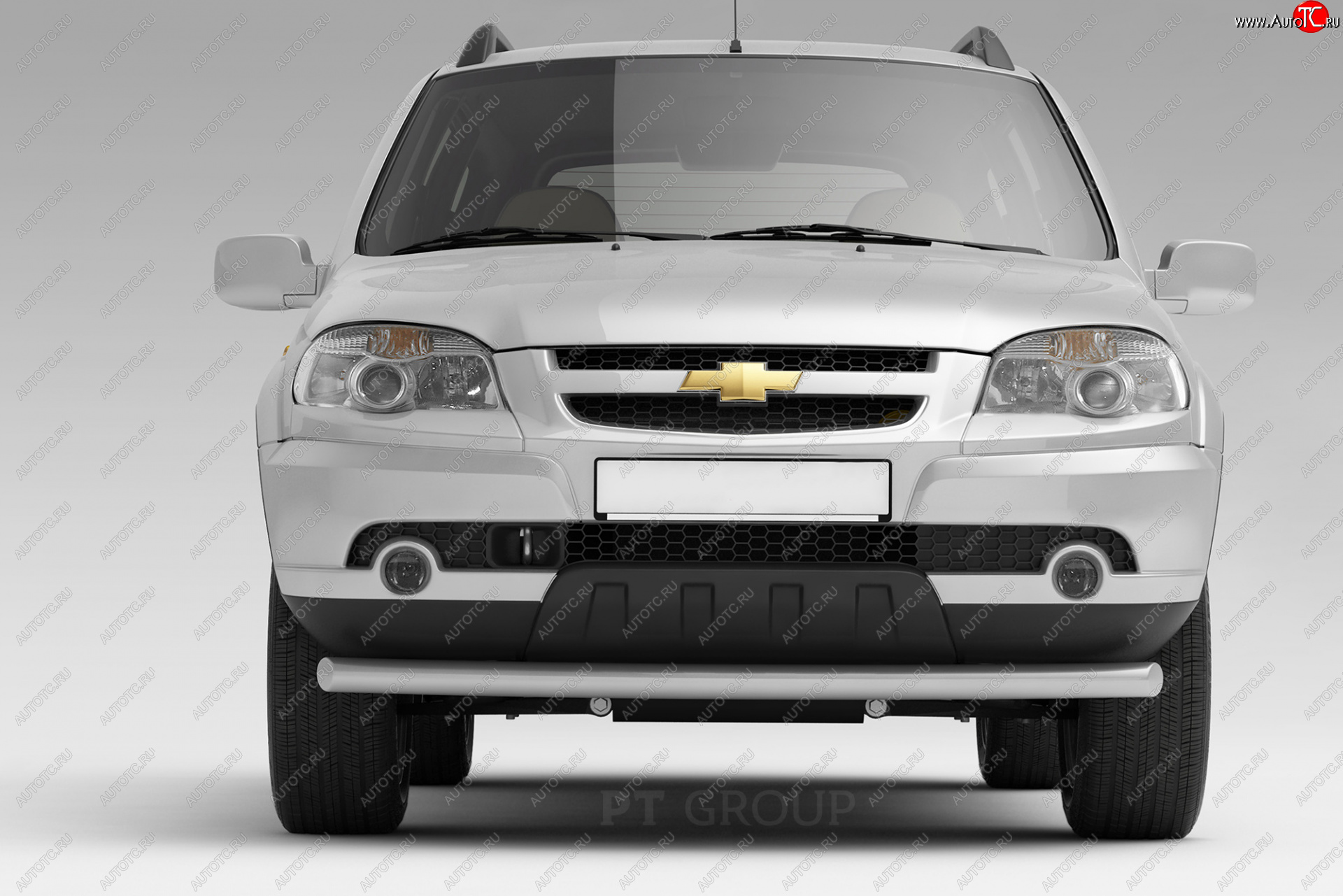 4 449 р. Защита переднего бампера Petroil Tuning (Ø63 мм)  Chevrolet Niva  2123 (2009-2020), Лада 2123 (Нива Шевроле) (2009-2021) (Сталь полимерным покрытием в цвет: серебристый❞Искра❝)  с доставкой в г. Воронеж