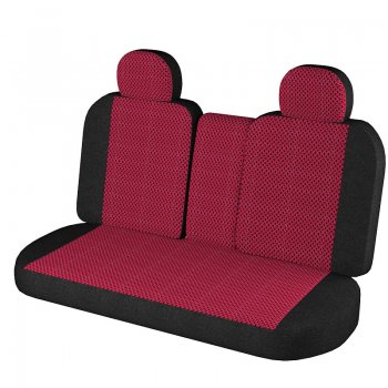 3 899 р. Чехлы для сидений Lord Autofashion Стандарт Плюс (жаккард, 2002-2012)  Chevrolet Niva  2123 (2009-2020), Лада 2123 (Нива Шевроле) (2009-2021) (Чёрный, вставка Рогожка Красная)  с доставкой в г. Воронеж. Увеличить фотографию 2