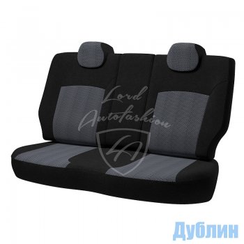 5 949 р. Чехлы для сидений  Niva (2016-2019) Lord Autofashion Дублин (жаккард) Chevrolet Niva 2123 рестайлинг (2009-2020) (Черный, вставка Ёж Белый)  с доставкой в г. Воронеж. Увеличить фотографию 2