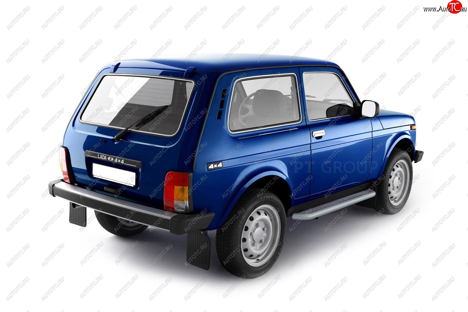 8 589 р. Порожки для ног из трубы Ø51 с алюминиевой площадкой URBAN Petroil Tuning Лада Нива 4х4 2121 3 дв. дорестайлинг (1977-2019) (Сталь с полимерным покрытием в цвет: серебристый ❞Искра❝)  с доставкой в г. Воронеж
