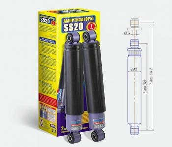 Амортизаторы задние SS20 (Urban) Лада Нива 4х4  2121 - нива 4х4 ( 2131,  2121 Бронто,  2121,  2121 (Legend)) (Комфорт-ОПТИМА - универсальное решение для города и трассы)