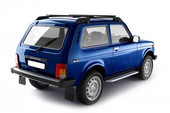 5 299 р. Рейлинги Petroil Tuning (усиленные, в сборе с поперечинами)  Лада Нива 4х4  2121 (1977-2019) 3 дв. дорестайлинг (серебристый муар)  с доставкой в г. Воронеж. Увеличить фотографию 7