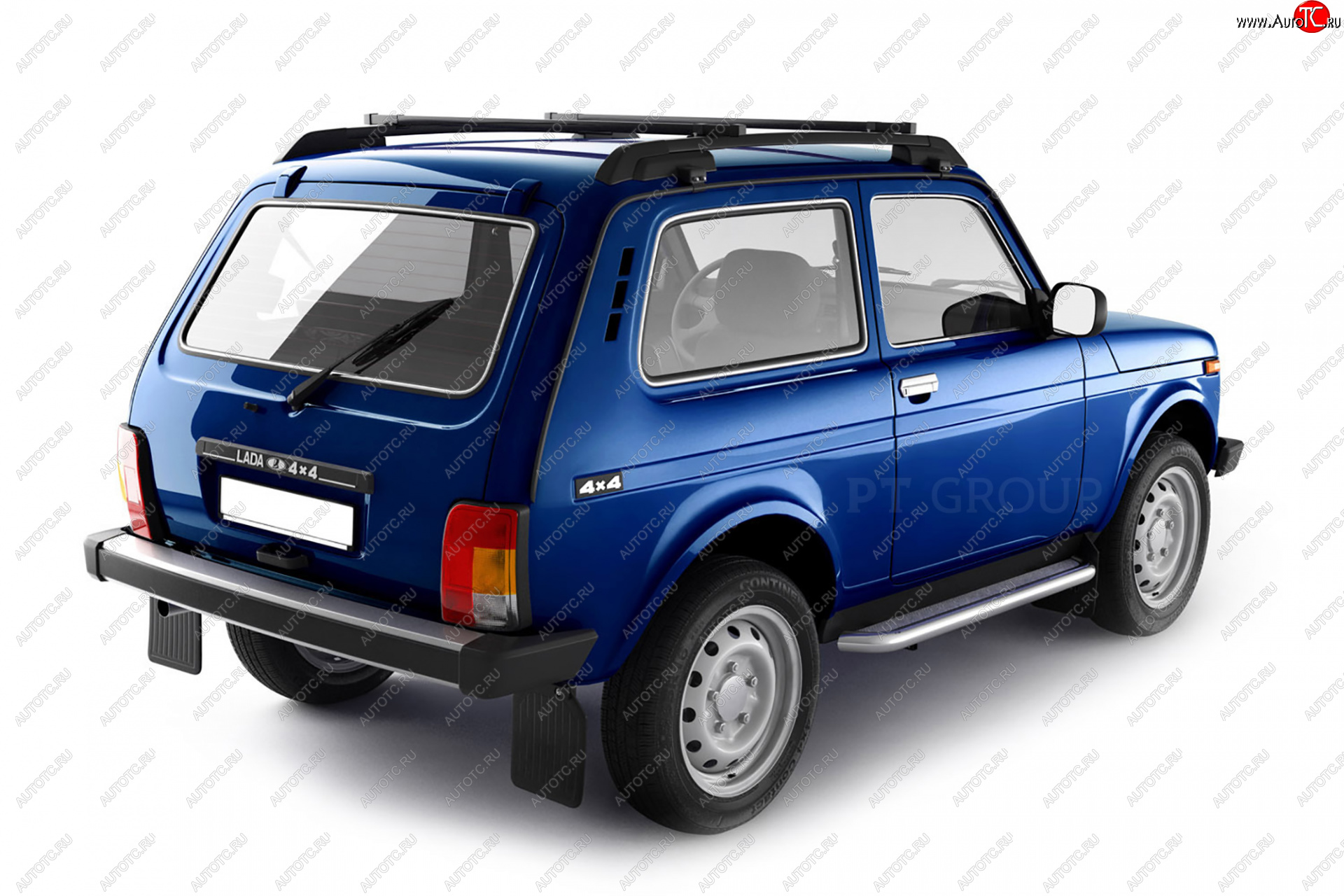 5 299 р. Рейлинги Petroil Tuning (усиленные, в сборе с поперечинами)  Лада Нива 4х4  2121 (1977-2019) 3 дв. дорестайлинг  с доставкой в г. Воронеж