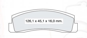 439 р. Колодка переднего дискового тормоза DAFMI INTELLI  Chevrolet Niva  2123 (2002-2020), ВИС 2346 ( бортовой,  фургон,) (1998-2025), ВИС 23461 ( бортовой,  фургон,) (1998-2025), Лада 2123 (Нива Шевроле) (2002-2021), Лада Нива 4х4  2121 (1977-2019), Лада нива 4х4 ( 2131,  2329,  2121-80,  2121 Бронто,  2121,  2121 (Legend)) (1993-2025)  с доставкой в г. Воронеж. Увеличить фотографию 3