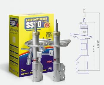 Амортизаторы передние SS20 Лада Веста ( 2180,  SW 2181) (2015-2025) седан дорестайлинг, универсал дорестайлинг, седан рестайлинг, универсал рестайлинг (Комфорт-ОПТИМА - универсальное решение для города и трассы)