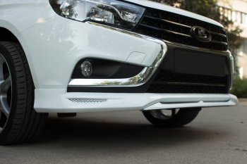 1 179 р. Центральная планка между клыками VTS переднего бампера Лада Веста SW 2181 универсал дорестайлинг (2017-2022) (Неокрашенная)  с доставкой в г. Воронеж. Увеличить фотографию 3