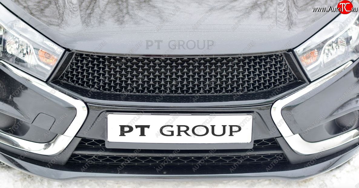 9 789 р. Решетка радиатора Petroil Tuning  Лада Веста ( 2180,  SW 2181) (2015-2023) седан дорестайлинг, универсал дорестайлинг (Комплектация Classic/Comfort)  с доставкой в г. Воронеж
