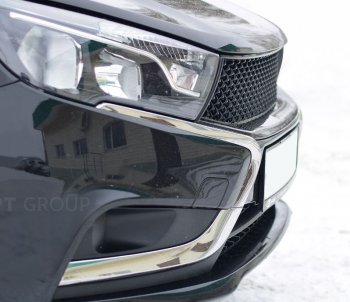 9 789 р. Решетка радиатора Petroil Tuning  Лада Веста ( 2180,  SW 2181) (2015-2023) седан дорестайлинг, универсал дорестайлинг (Комплектация Classic/Comfort)  с доставкой в г. Воронеж. Увеличить фотографию 3