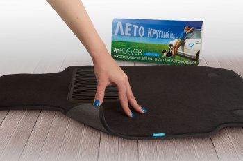 9 549 р. Текстильные коврики салона Klever Premium  Лада Веста  2180 - Веста Кросс ( SW 2181,  2180) (Черные)  с доставкой в г. Воронеж. Увеличить фотографию 3