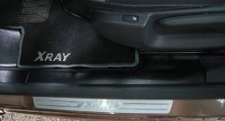 2 479 р. Накладки на ковролин дверного проема АртФорм Лада XRAY Cross (2018-2022) (Передние)  с доставкой в г. Воронеж. Увеличить фотографию 2